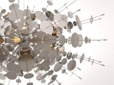 Confetti Chandelier 3D model