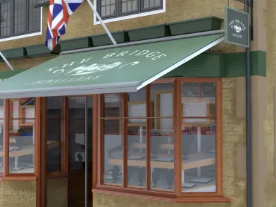 A Village Jewellery Shop Cottage 3D model