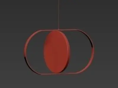 KUU reversible pendant light 3D model