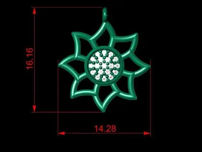 Pendant P082 3D Print Model 3D print model