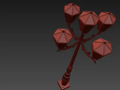 Highway Lamp Post 3D model