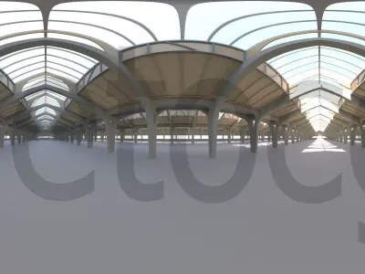 HDRI - Factory Hall Interior Texture