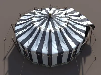 Circus Tent2 Low-poly 3D model