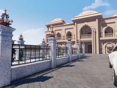 Indian architecture  3D model purchase