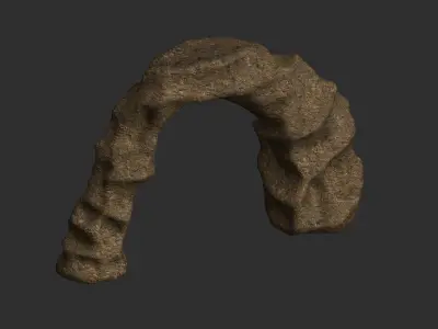 Small Arch - Dirt 1 Low-poly 3D model