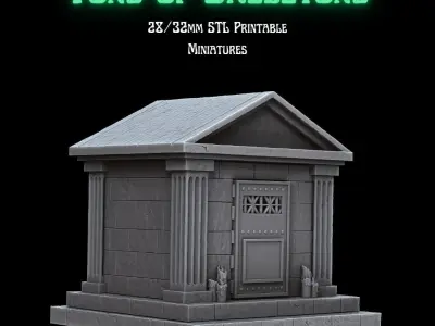 TONS OF SKELETONS - CEMETERY TERRAIN PACK 3D print model