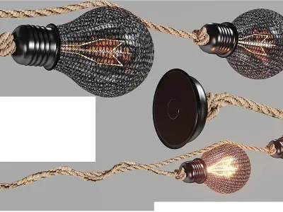 SUSPENSION BEE Loft Lamp Low-poly 3D model