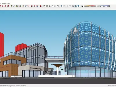 Sketchup Shopping Center D2 3D model