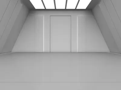 Sci Fi Interior 3D model 35