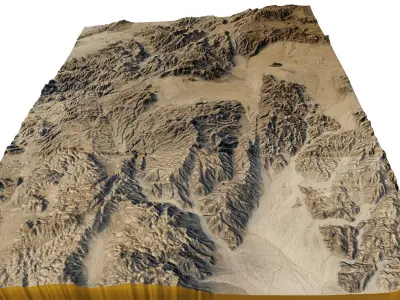 Joshua Tree National Park 3d model terrain 3D model