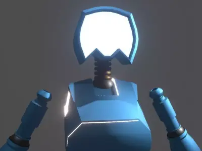 Blue Robot 3D model