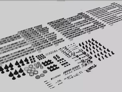 Plan V Ancient Cities A Multi-Purpose World-Building Kit 3D model