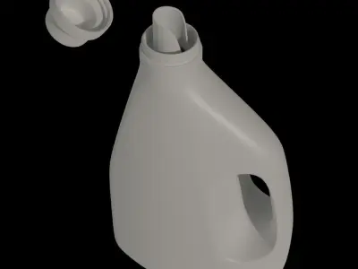 Detergent Bottle Mockup Low-poly 3D model