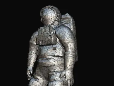 Space suit photogrammetry scan 3D model