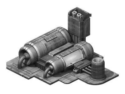 Space-energy cylinder 01 3D model