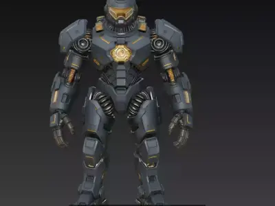 Titan Vanguard Unit - Elite Sci-Fi Armored Mech Collection 3D Model Pack