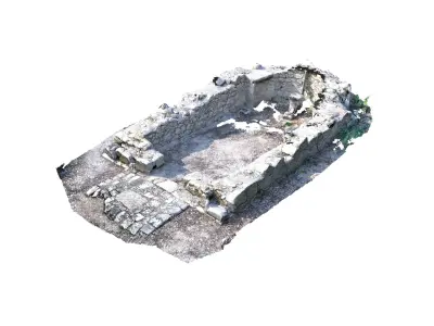ruins of the temple 3D model