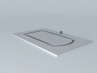 Beveled inner cabinet door Free 3D model