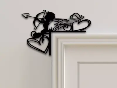 Heart Door Corner Decor 3D print model purchase