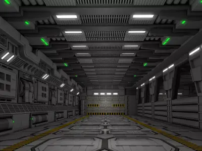 Sci Fi Interior  3D model