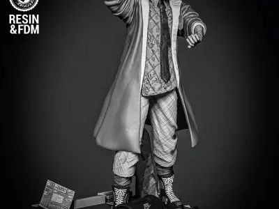 Wicked Movies Dr Emmett Brown Sculpture 3D print model