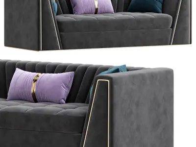 Modern Couch Floor Sofa 3D model