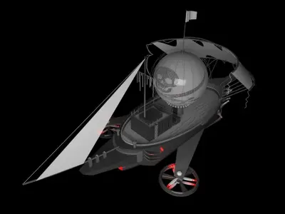 Sci-Fi Pirate Ship  3D model