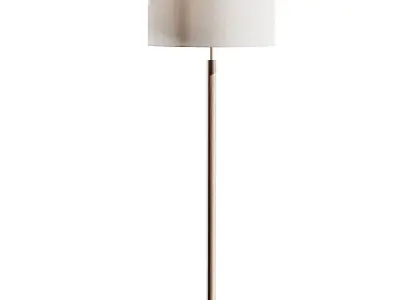 Altmar II Natural Maple Floor Lamp 3D model