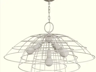 BRASS LIGHT CHANDELIER   3D model
