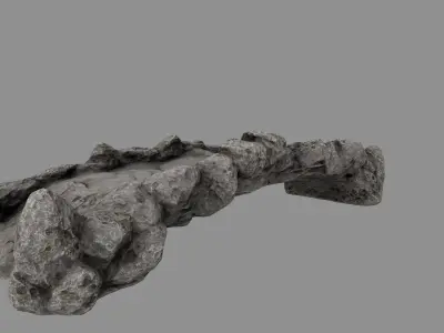 old bridge 010 Low-poly 3D model