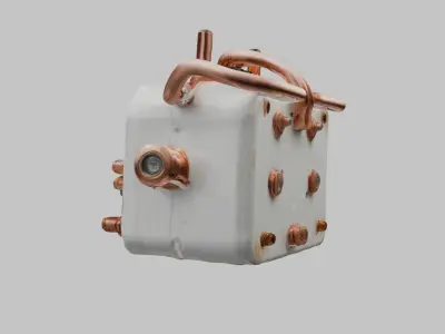 Sci-Fi Military Crate Low-poly 3D model purchase
