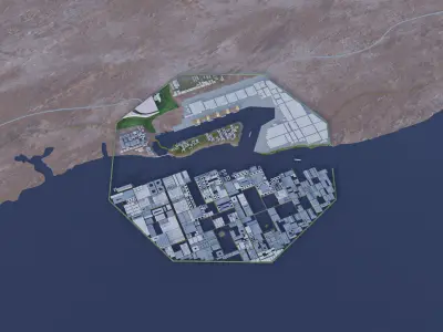 Oxagon - Neom Saudi arabia 3D model