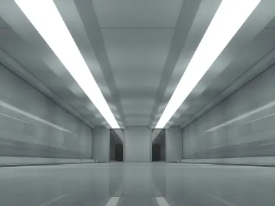 Sci Fi Corridor 3D model 52