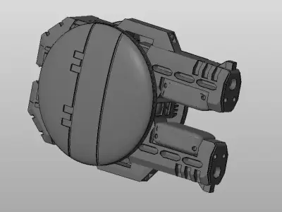CHIBI-TECH SD - MKIII-DUO GUNPOD     3D print model
