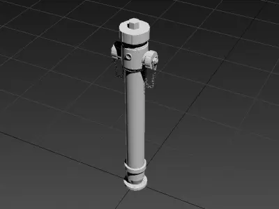 Fire Hydrant - Tall and Slim - Safety and Emergency Equipment Low-poly 3D model