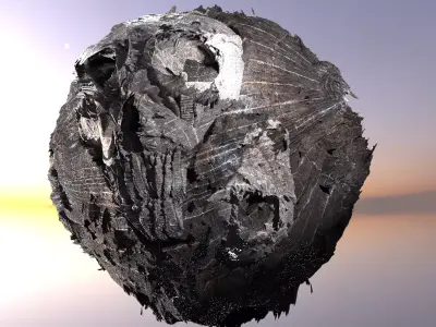 Nordor Dark Moon sculpture 3D model