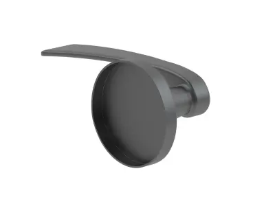 Urfic Como Door Handle Matt Black 3D model