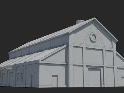 Factory x13 Low-poly 3D model purchase