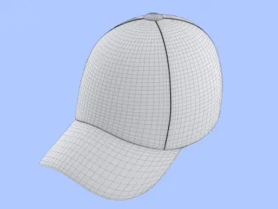Blue Cap  Free low-poly 3D model