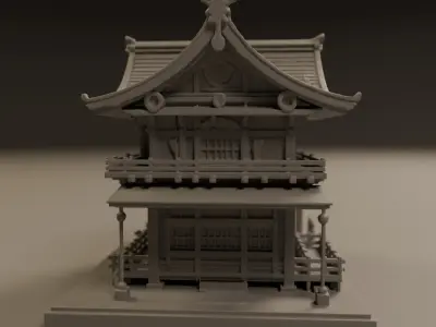 japanese temple 3D print model purchase