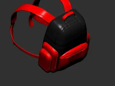 backpack high poly sculpt 3d printable ver 7 3D model 3D model 3D model