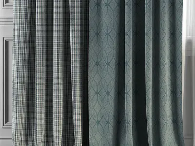 Curtain Set 244 3D model