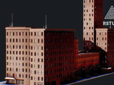 Low Poly - New York City Block 2 3D model