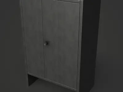 BAGGEBO-Cabinet with door Low-poly 3D model
