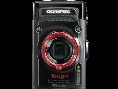 Olympus Stylus Tough TG-2 iHS rugged and proof digital camera Low-poly 3D model