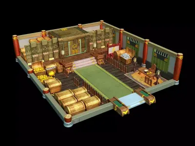 Gang Indoor - Advanced Vault 3D model