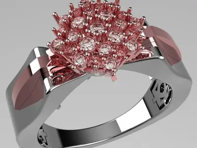 Ring boutique set Another Lily 3D print model