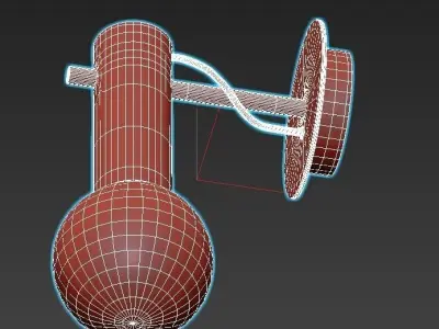 Wall Light 3D model 11