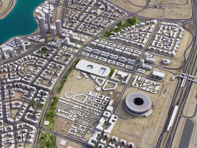 Lusail Low-poly 3D model