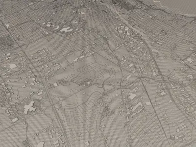 Cityscape Quebec Canada 3D model